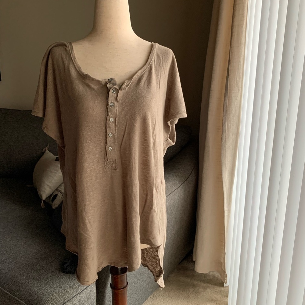 Free People oversized asymmetrical top